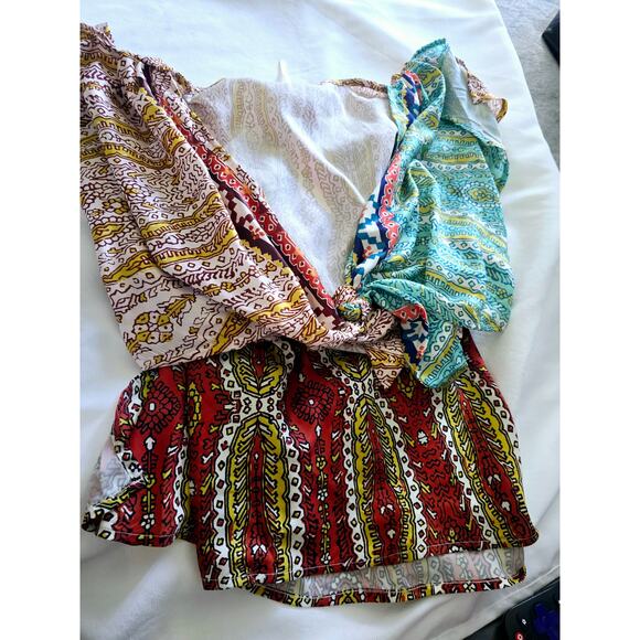 Anthropologie Two-Piece Twist Top and Wrap Skirt Set - New - Small - Picture 7 of 7